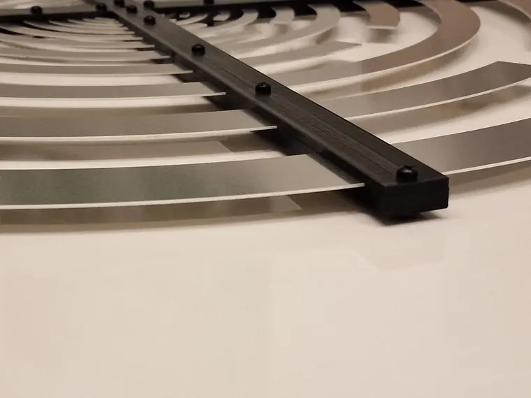 Die flache Antenne aus nächster Nähe