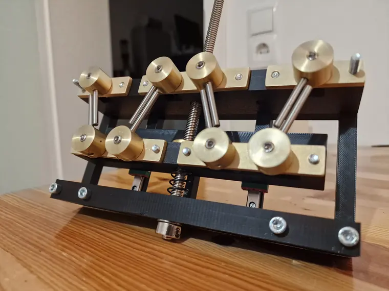 Funkenstrecke aus Messing und Wolfram